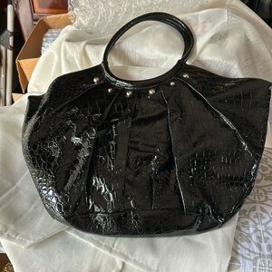 Patten leather bag